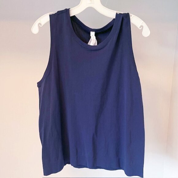 Athleta Navy Blue seamless tank, Size XL - Picture 2 of 6